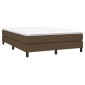 vidaXL Πλαίσιο Κρεβατιού Boxspring Σκούρο Καφέ 140x200 εκ. Υφασμάτινο