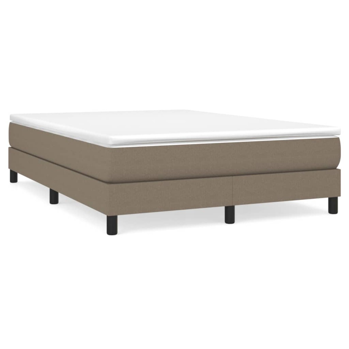 vidaXL Πλαίσιο Κρεβατιού Boxspring Taupe 140x200 εκ. Υφασμάτινο