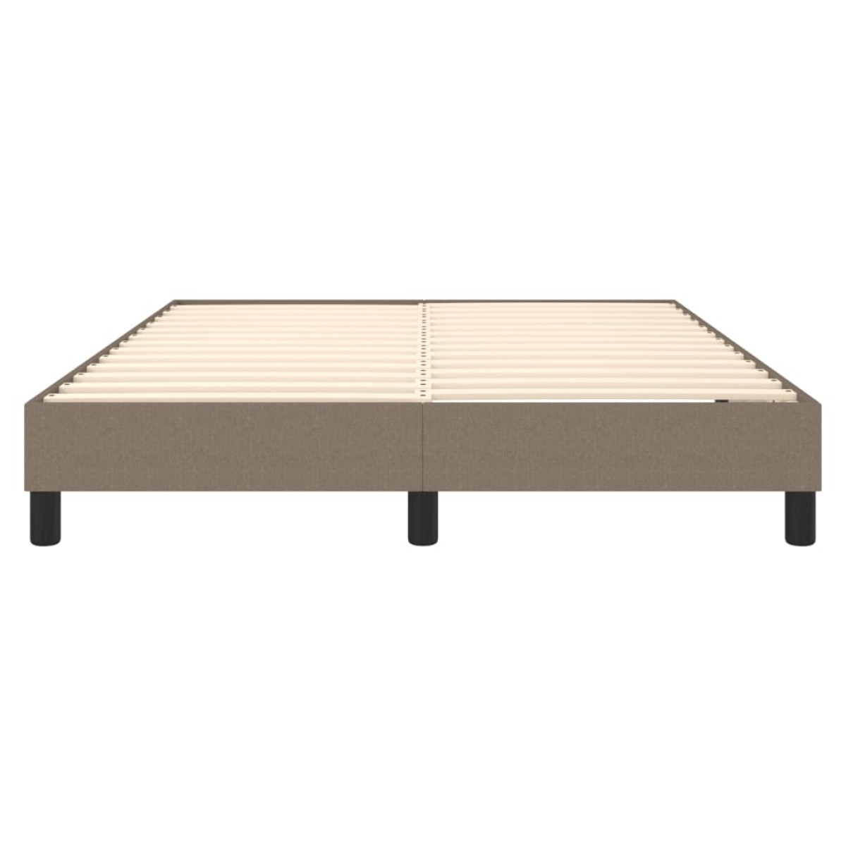 vidaXL Πλαίσιο Κρεβατιού Boxspring Taupe 140x200 εκ. Υφασμάτινο