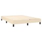 vidaXL Πλαίσιο Κρεβατιού Boxspring Κρεμ 140x200 εκ. Υφασμάτινο