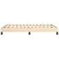 vidaXL Πλαίσιο Κρεβατιού Boxspring Κρεμ 140x200 εκ. Υφασμάτινο