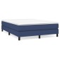 vidaXL Πλαίσιο Κρεβατιού Boxspring Μπλε 140x200 εκ. Υφασμάτινο