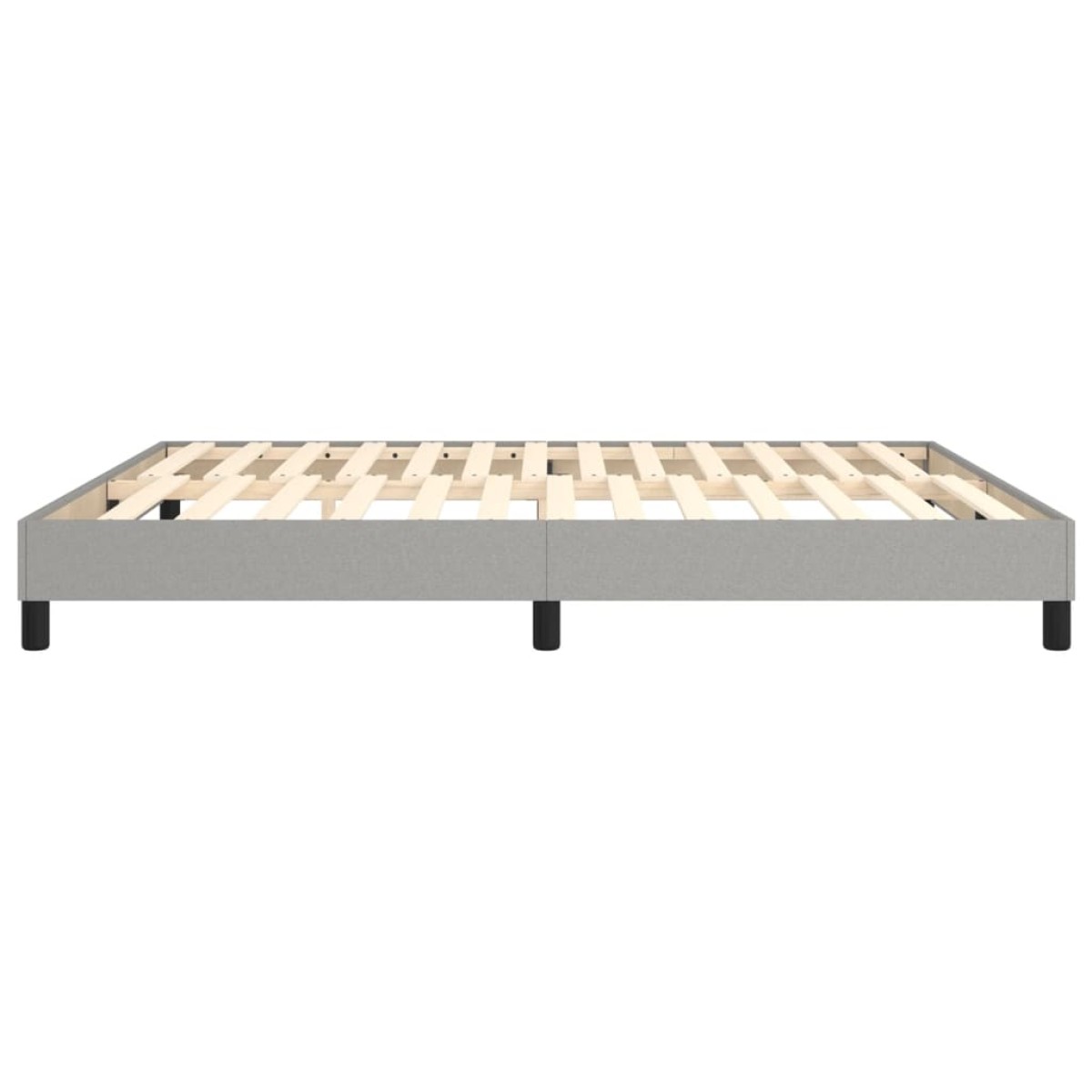 vidaXL Πλαίσιο Κρεβατιού Boxspring Ανοιχτό Γκρι 160x200 εκ. Υφασμάτινο