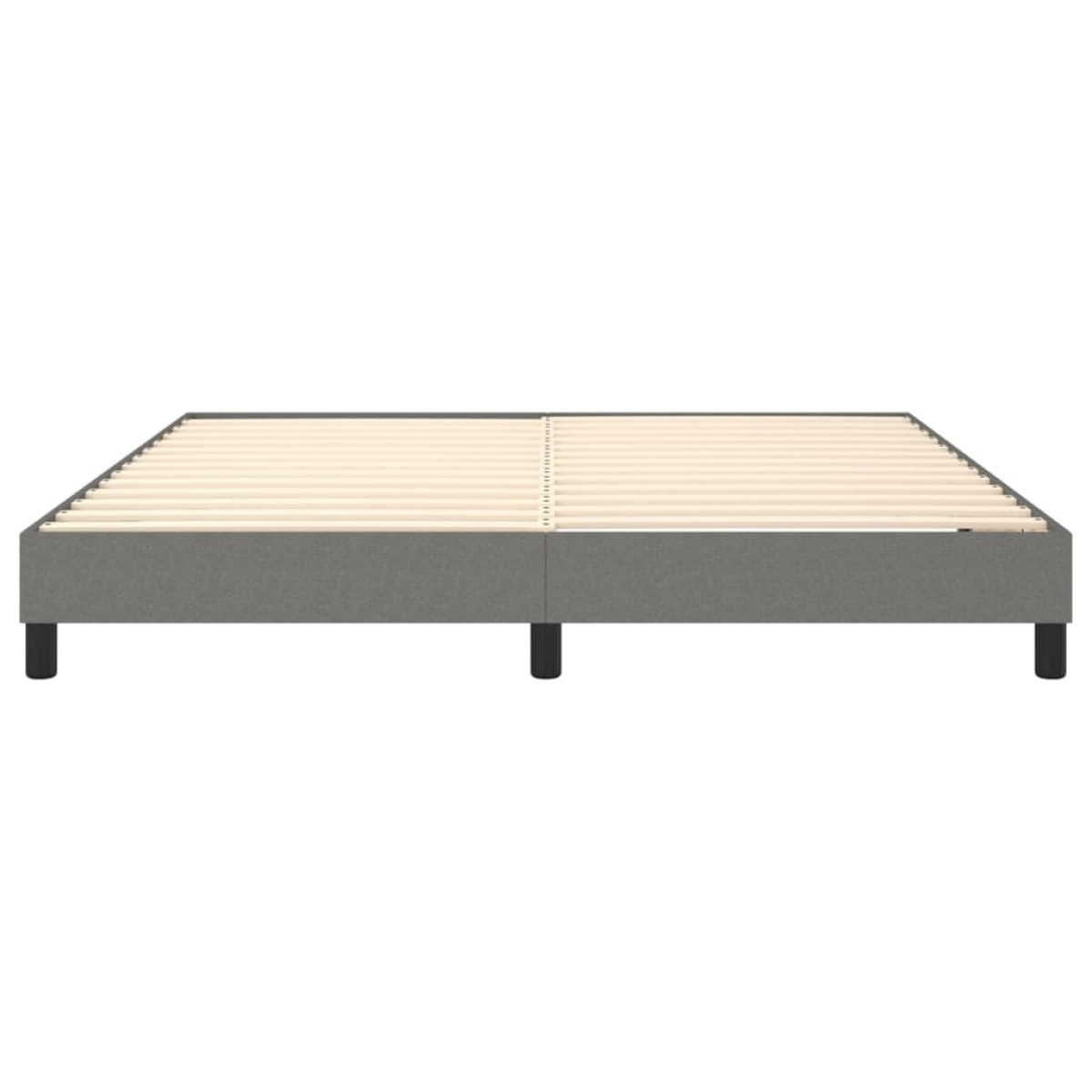 vidaXL Πλαίσιο Κρεβατιού Boxspring Σκούρο Γκρι 160x200 εκ. Υφασμάτινο
