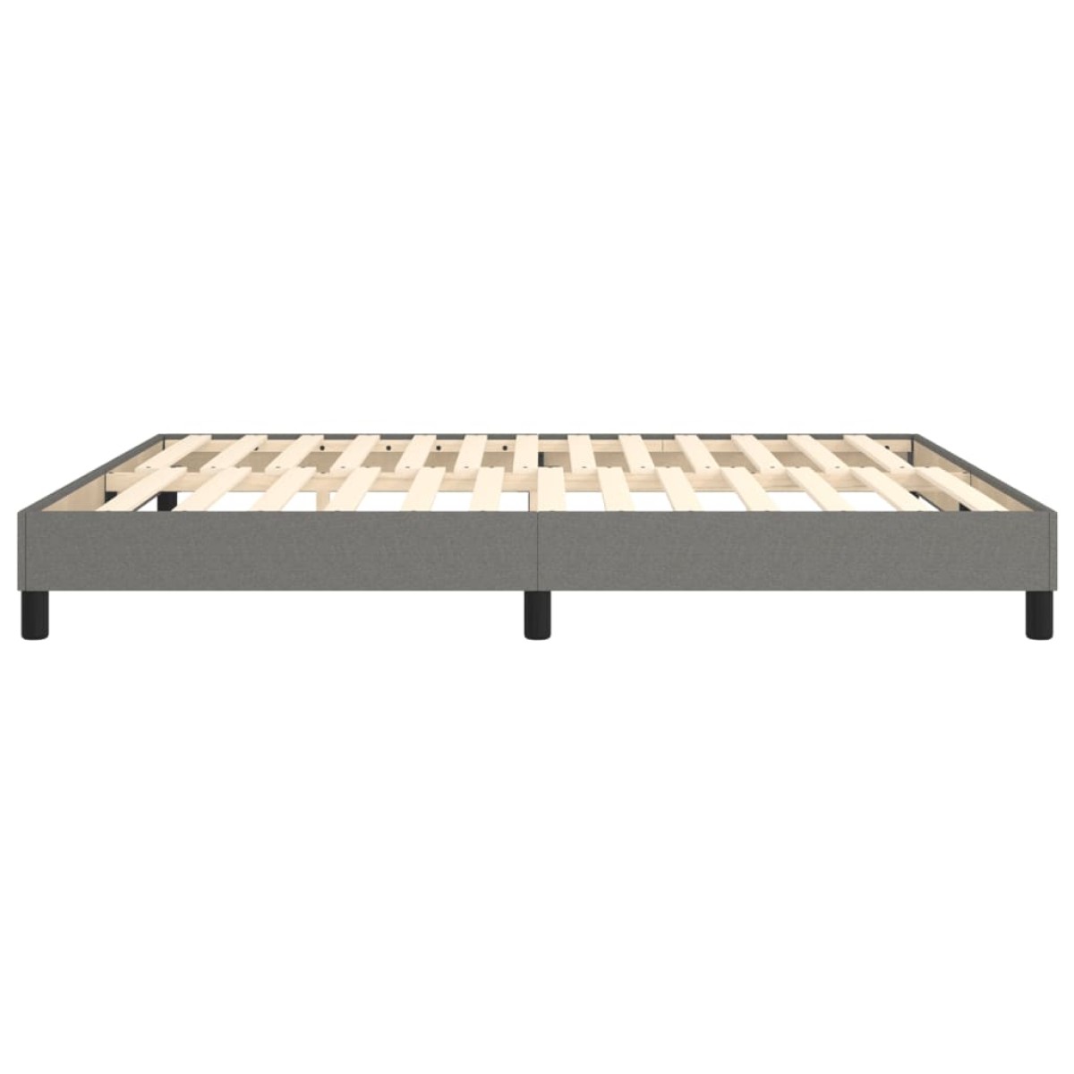 vidaXL Πλαίσιο Κρεβατιού Boxspring Σκούρο Γκρι 160x200 εκ. Υφασμάτινο