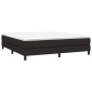 vidaXL Πλαίσιο Κρεβατιού Boxspring Μαύρο 160x200 εκ. Υφασμάτινο