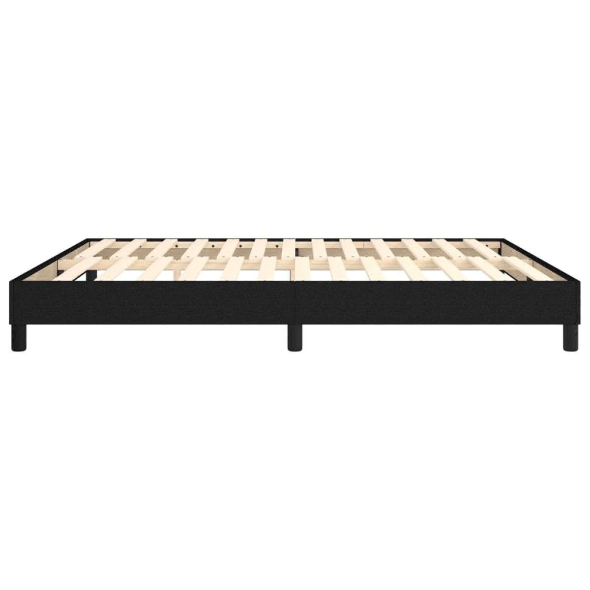 vidaXL Πλαίσιο Κρεβατιού Boxspring Μαύρο 160x200 εκ. Υφασμάτινο