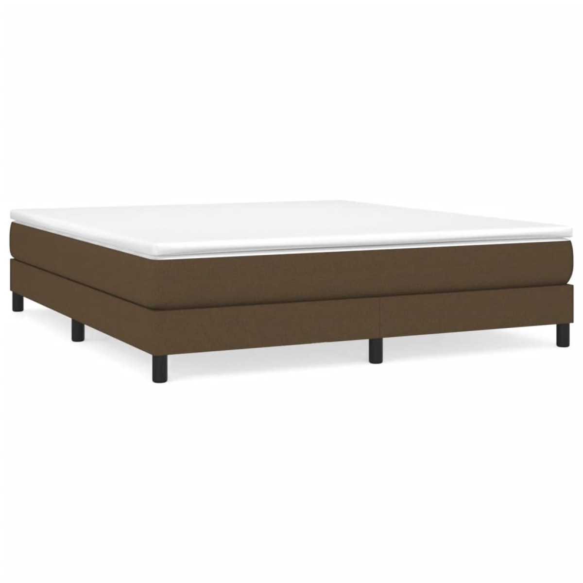 vidaXL Πλαίσιο Κρεβατιού Boxspring Σκούρο Καφέ 160x200 εκ. Υφασμάτινο