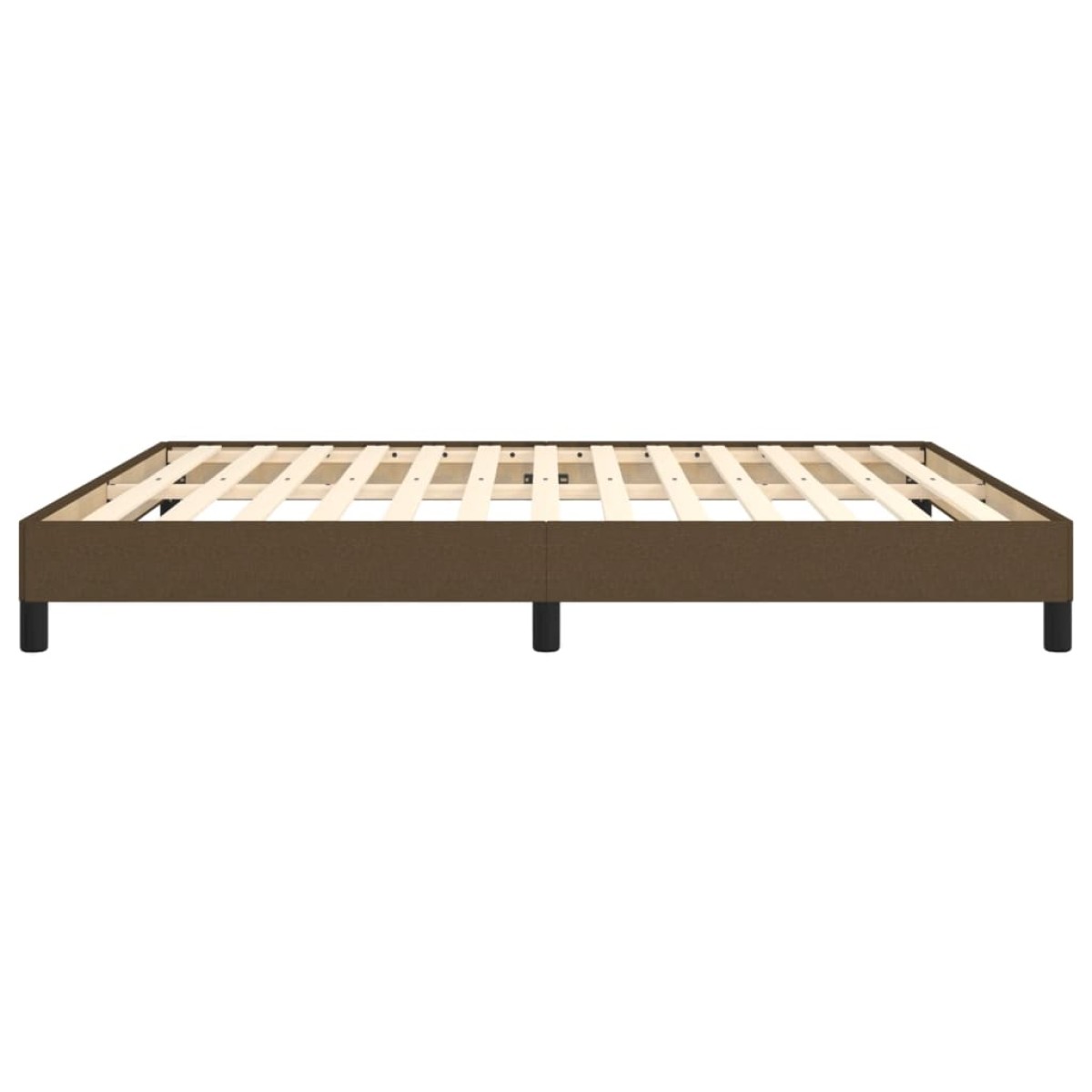 vidaXL Πλαίσιο Κρεβατιού Boxspring Σκούρο Καφέ 160x200 εκ. Υφασμάτινο