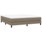 vidaXL Πλαίσιο Κρεβατιού Boxspring Taupe 160x200 εκ. Υφασμάτινο