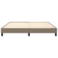 vidaXL Πλαίσιο Κρεβατιού Boxspring Taupe 160x200 εκ. Υφασμάτινο