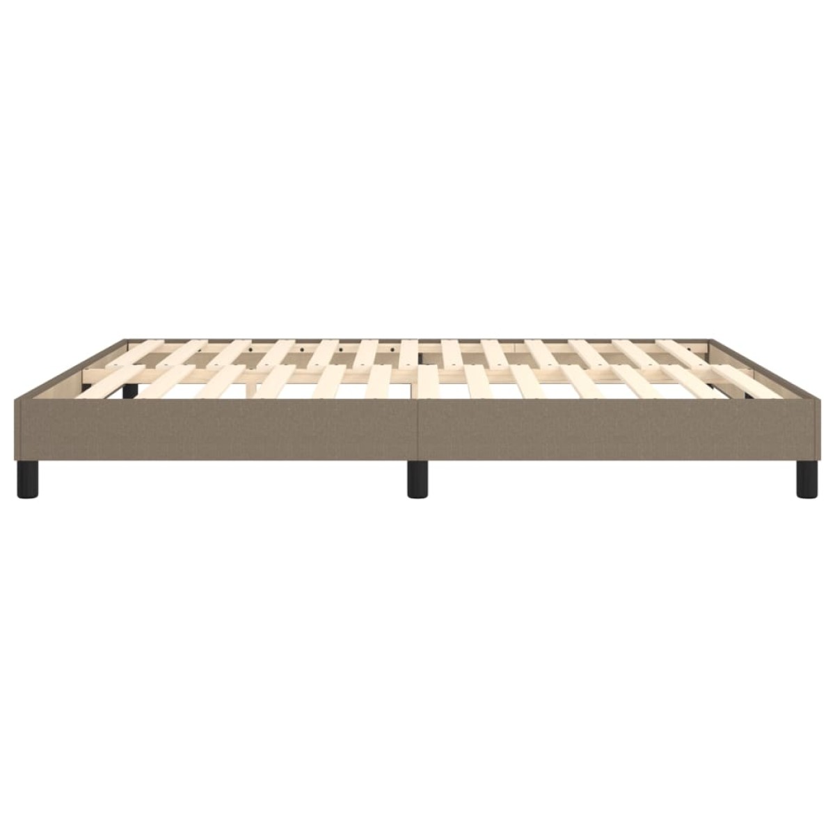 vidaXL Πλαίσιο Κρεβατιού Boxspring Taupe 160x200 εκ. Υφασμάτινο