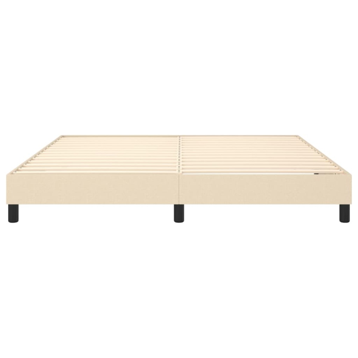 vidaXL Πλαίσιο Κρεβατιού Boxspring Κρεμ 160x200 εκ. Υφασμάτινο