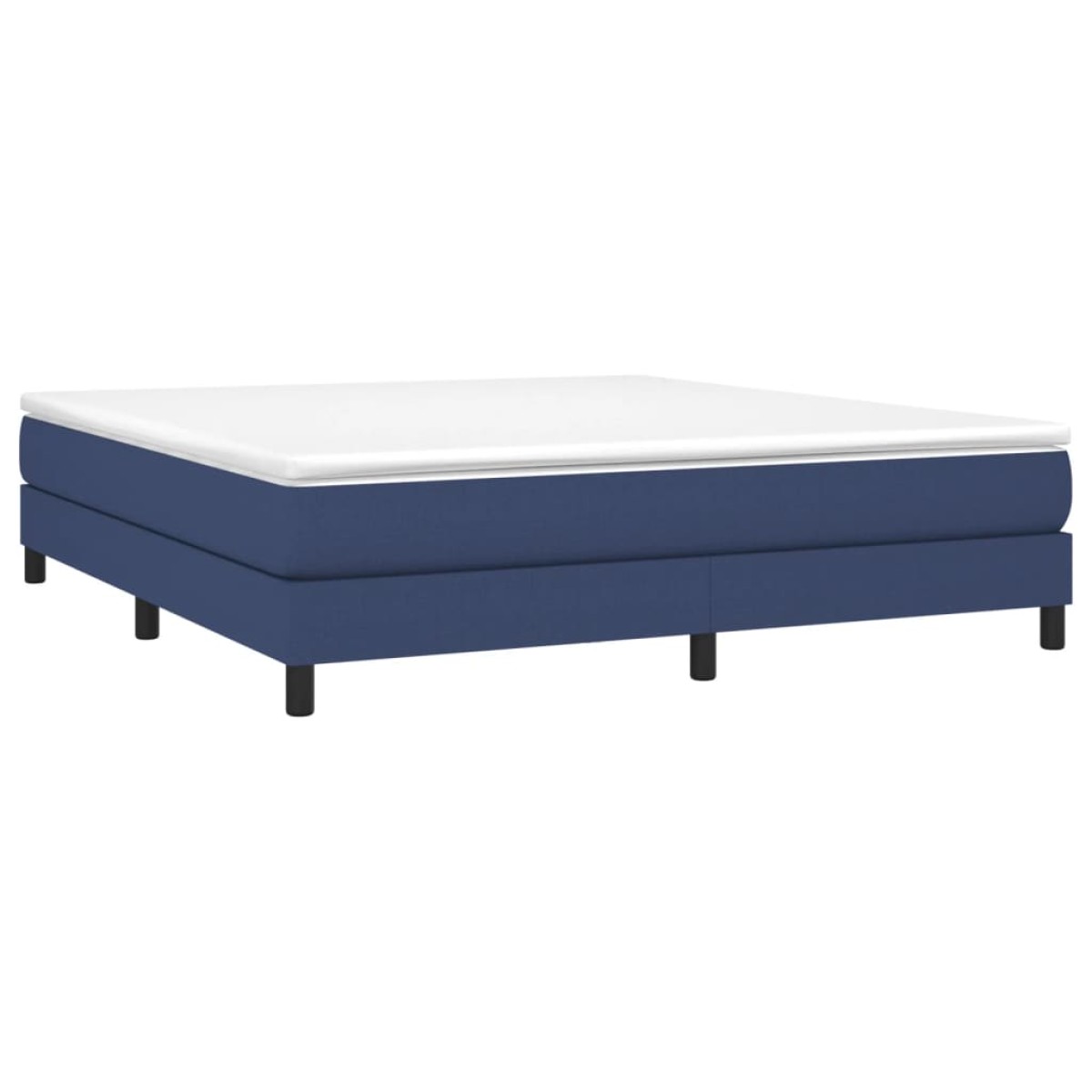 vidaXL Πλαίσιο Κρεβατιού Boxspring Μπλε 160x200 εκ. Υφασμάτινο