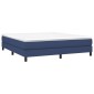 vidaXL Πλαίσιο Κρεβατιού Boxspring Μπλε 160x200 εκ. Υφασμάτινο