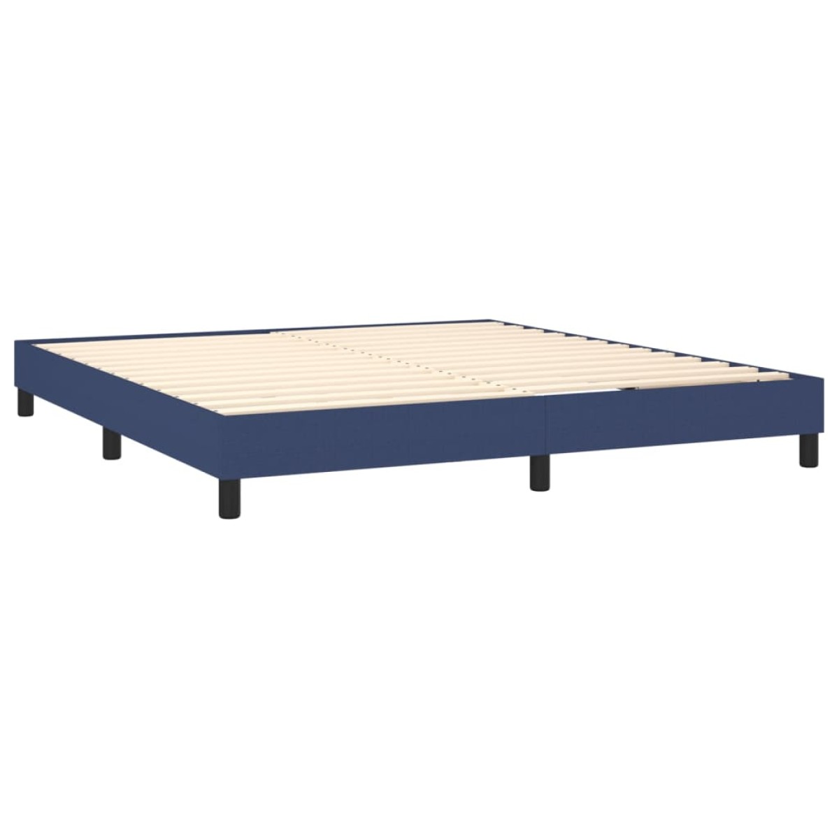 vidaXL Πλαίσιο Κρεβατιού Boxspring Μπλε 160x200 εκ. Υφασμάτινο