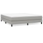 vidaXL Πλαίσιο Κρεβατιού Boxspring Ανοιχτό Γκρι 180x200 εκ. Υφασμάτινο