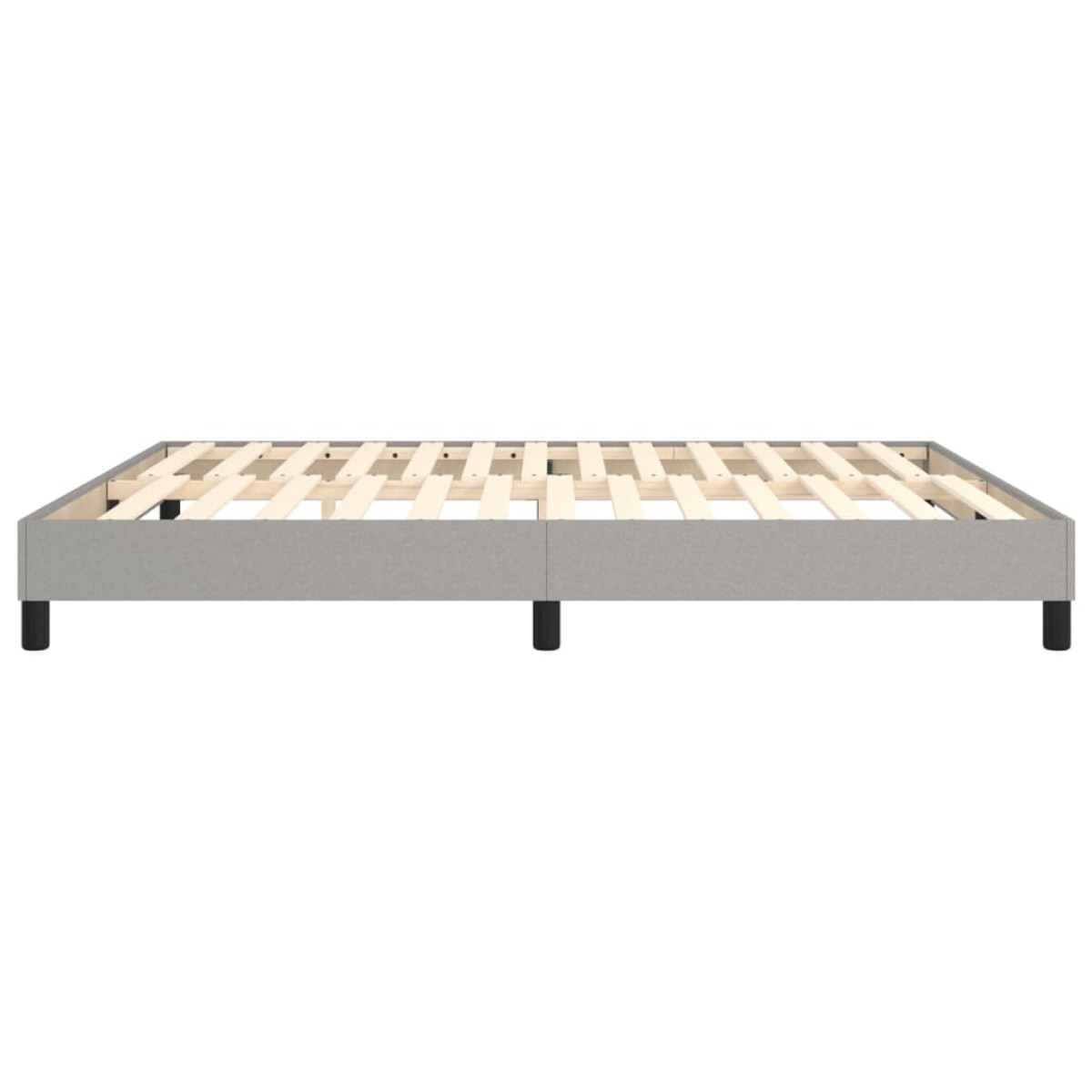 vidaXL Πλαίσιο Κρεβατιού Boxspring Ανοιχτό Γκρι 180x200 εκ. Υφασμάτινο