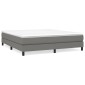 vidaXL Πλαίσιο Κρεβατιού Boxspring Σκούρο Γκρι 180x200 εκ. Υφασμάτινο