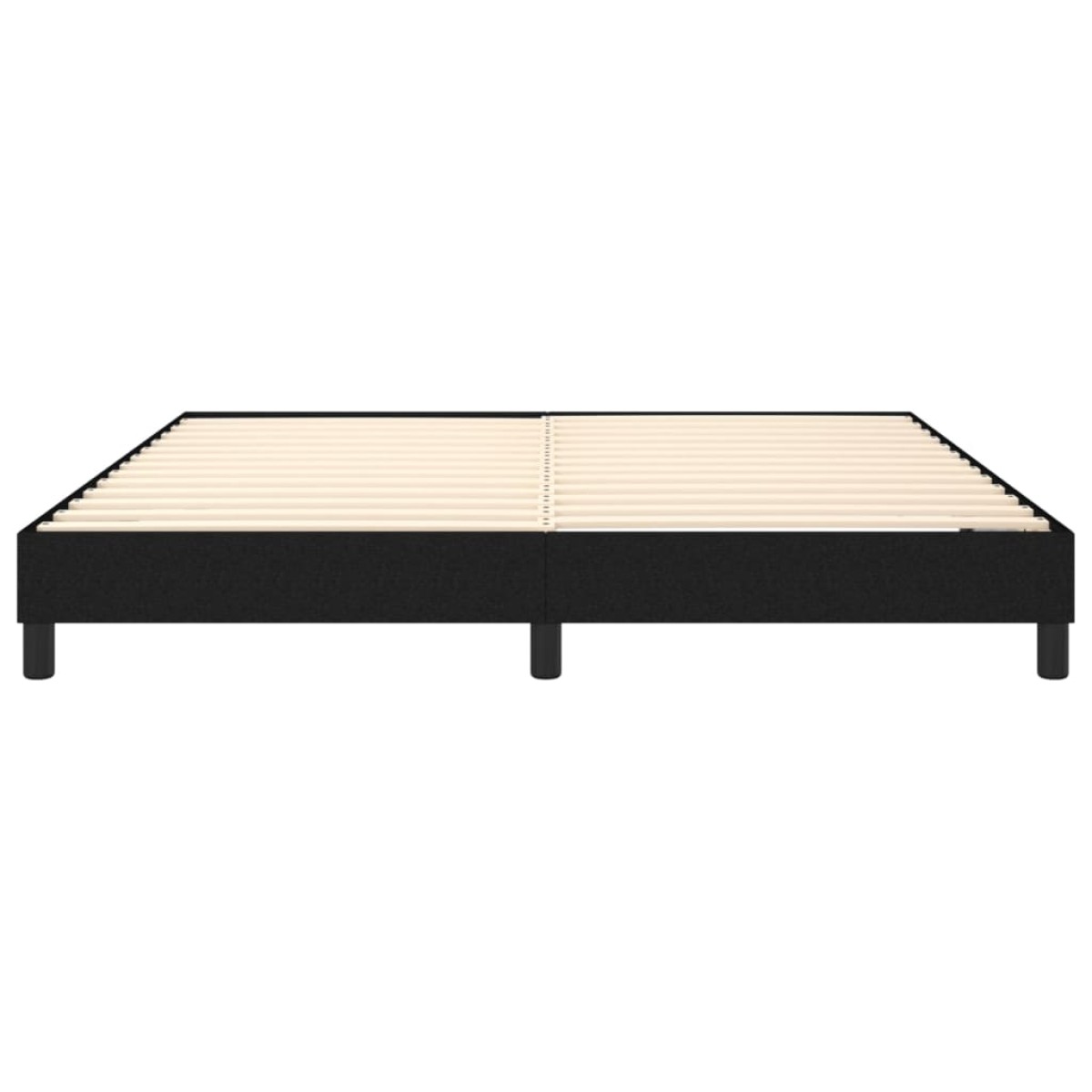vidaXL Πλαίσιο Κρεβατιού Boxspring Μαύρο 180x200 εκ. Υφασμάτινο
