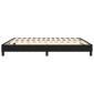 vidaXL Πλαίσιο Κρεβατιού Boxspring Μαύρο 180x200 εκ. Υφασμάτινο