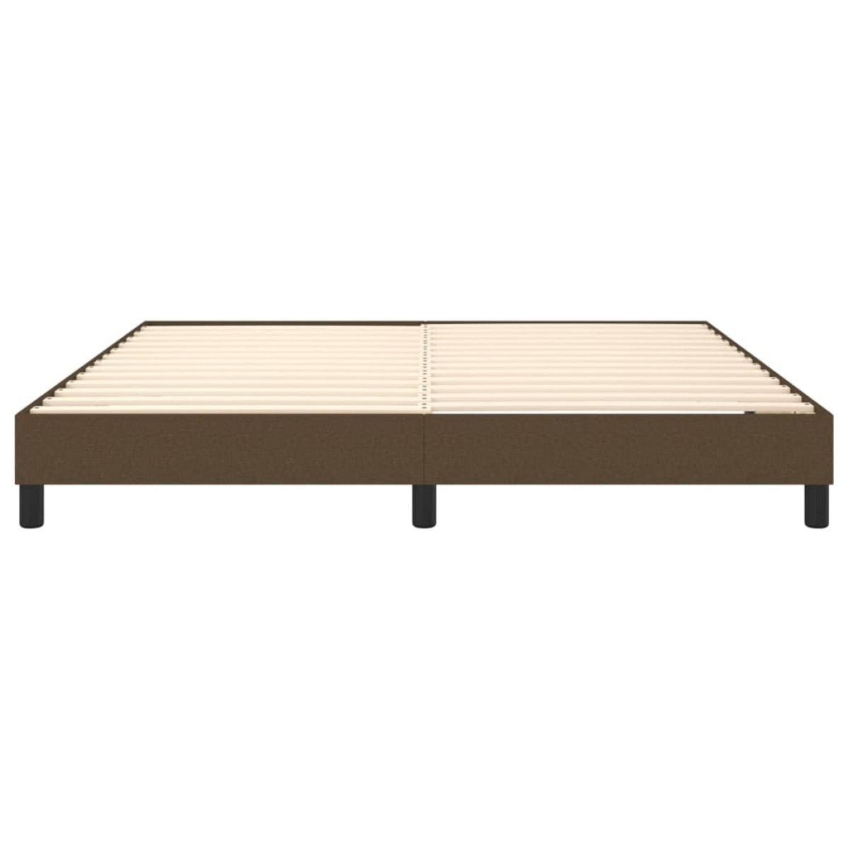 vidaXL Πλαίσιο Κρεβατιού Boxspring Σκούρο Καφέ 180x200 εκ. Υφασμάτινο