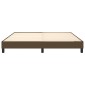 vidaXL Πλαίσιο Κρεβατιού Boxspring Σκούρο Καφέ 180x200 εκ. Υφασμάτινο