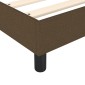 vidaXL Πλαίσιο Κρεβατιού Boxspring Σκούρο Καφέ 180x200 εκ. Υφασμάτινο