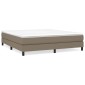 vidaXL Πλαίσιο Κρεβατιού Boxspring Taupe 180x200 εκ. Υφασμάτινο