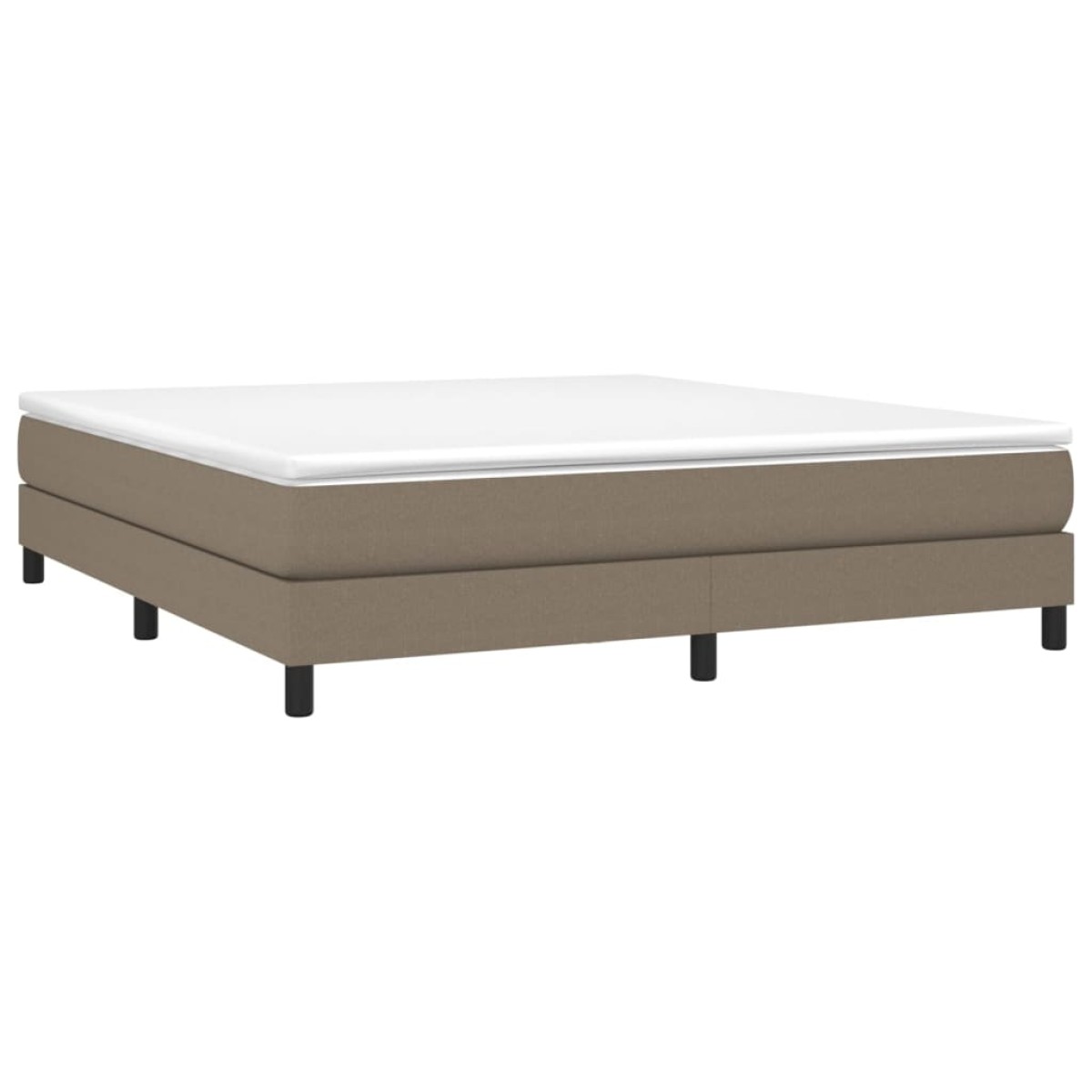 vidaXL Πλαίσιο Κρεβατιού Boxspring Taupe 180x200 εκ. Υφασμάτινο
