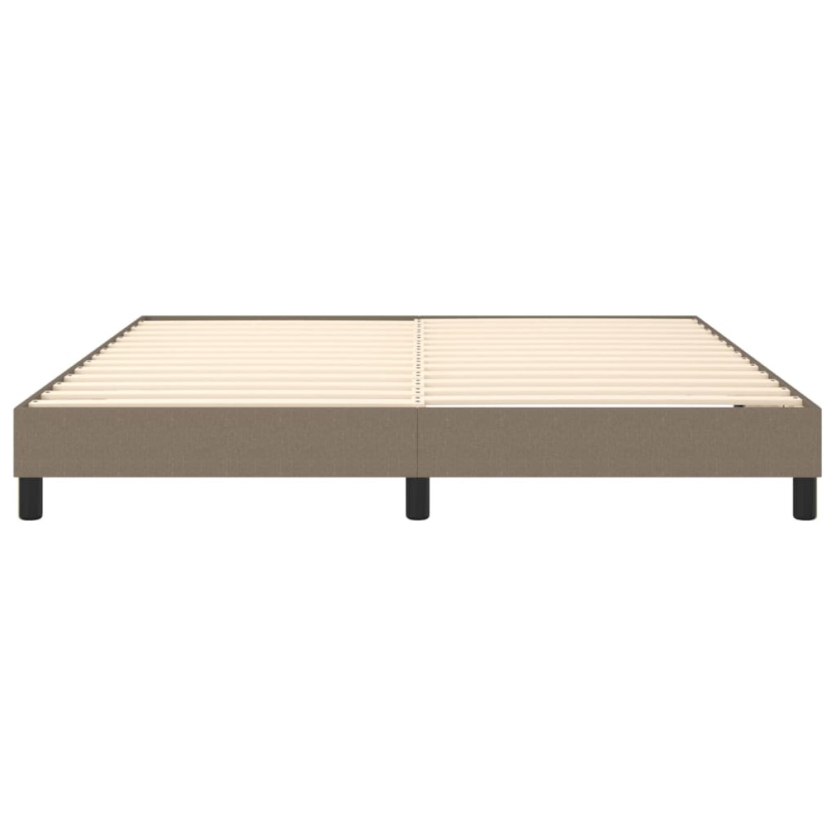 vidaXL Πλαίσιο Κρεβατιού Boxspring Taupe 180x200 εκ. Υφασμάτινο