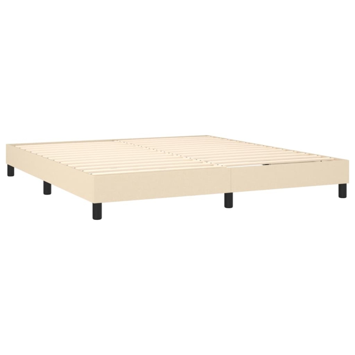 vidaXL Πλαίσιο Κρεβατιού Boxspring Κρεμ 180x200 εκ. Υφασμάτινο