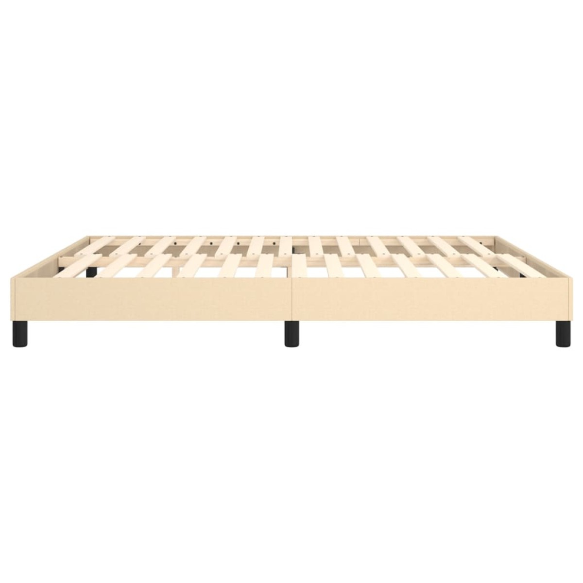 vidaXL Πλαίσιο Κρεβατιού Boxspring Κρεμ 180x200 εκ. Υφασμάτινο