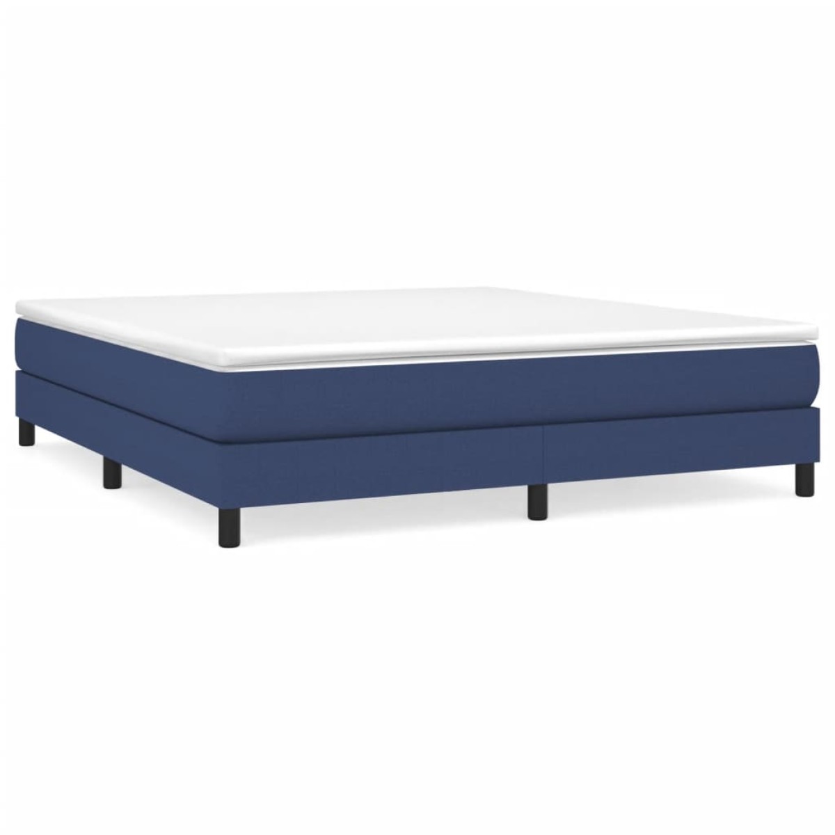 vidaXL Πλαίσιο Κρεβατιού Boxspring Μπλε 180x200 εκ. Υφασμάτινο