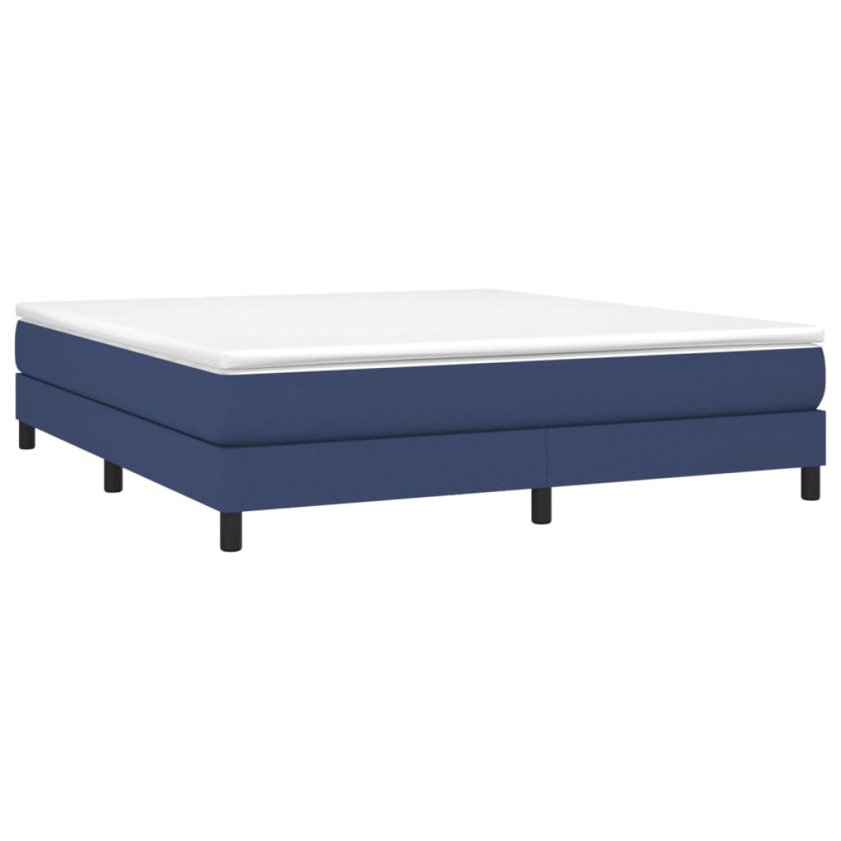 vidaXL Πλαίσιο Κρεβατιού Boxspring Μπλε 180x200 εκ. Υφασμάτινο