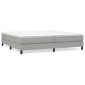 vidaXL Πλαίσιο Κρεβατιού Boxspring Ανοιχτό Γκρι 200x200 εκ. Υφασμάτινο