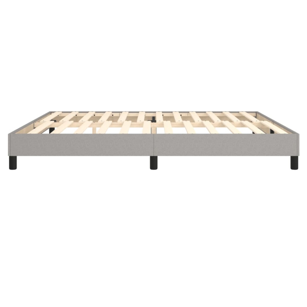 vidaXL Πλαίσιο Κρεβατιού Boxspring Ανοιχτό Γκρι 200x200 εκ. Υφασμάτινο