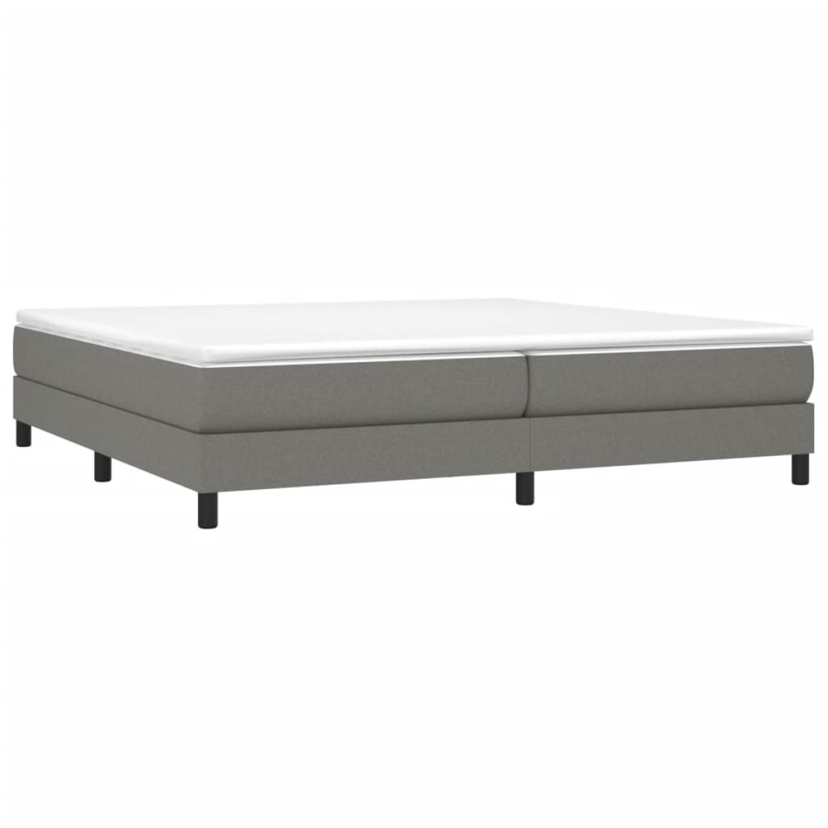 vidaXL Πλαίσιο Κρεβατιού Boxspring Σκούρο Γκρι 200x200 εκ. Υφασμάτινο