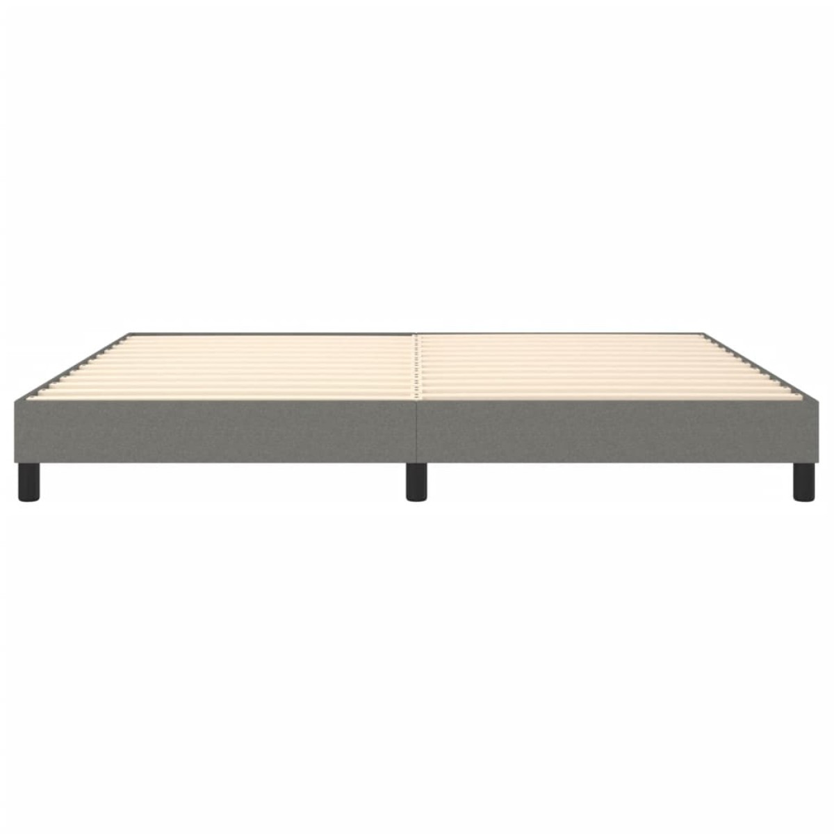 vidaXL Πλαίσιο Κρεβατιού Boxspring Σκούρο Γκρι 200x200 εκ. Υφασμάτινο