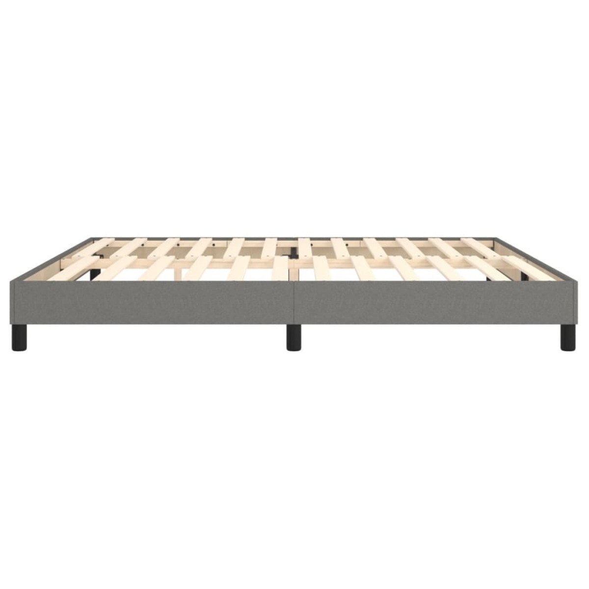 vidaXL Πλαίσιο Κρεβατιού Boxspring Σκούρο Γκρι 200x200 εκ. Υφασμάτινο