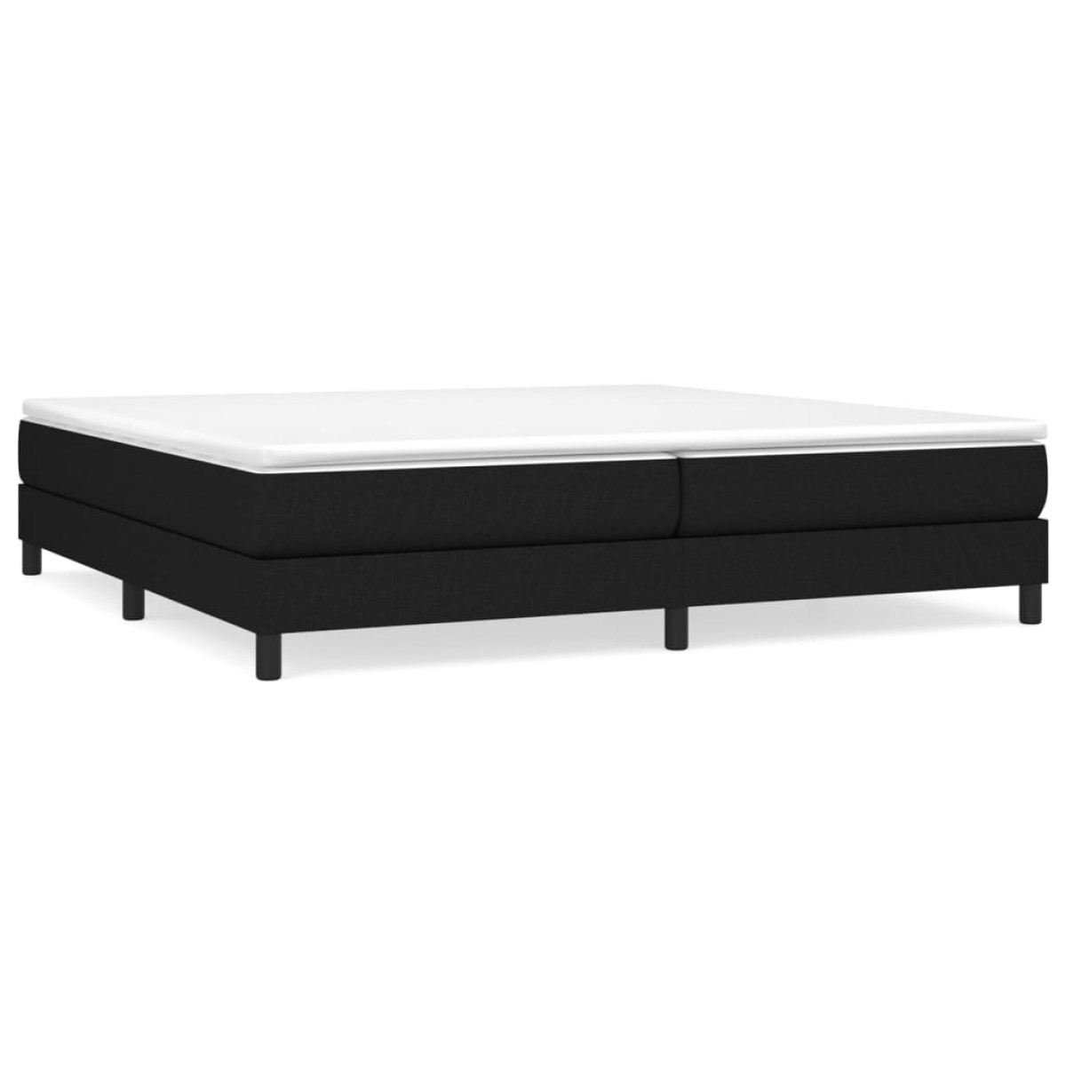 vidaXL Πλαίσιο Κρεβατιού Boxspring Μαύρο 200x200 εκ. Υφασμάτινο