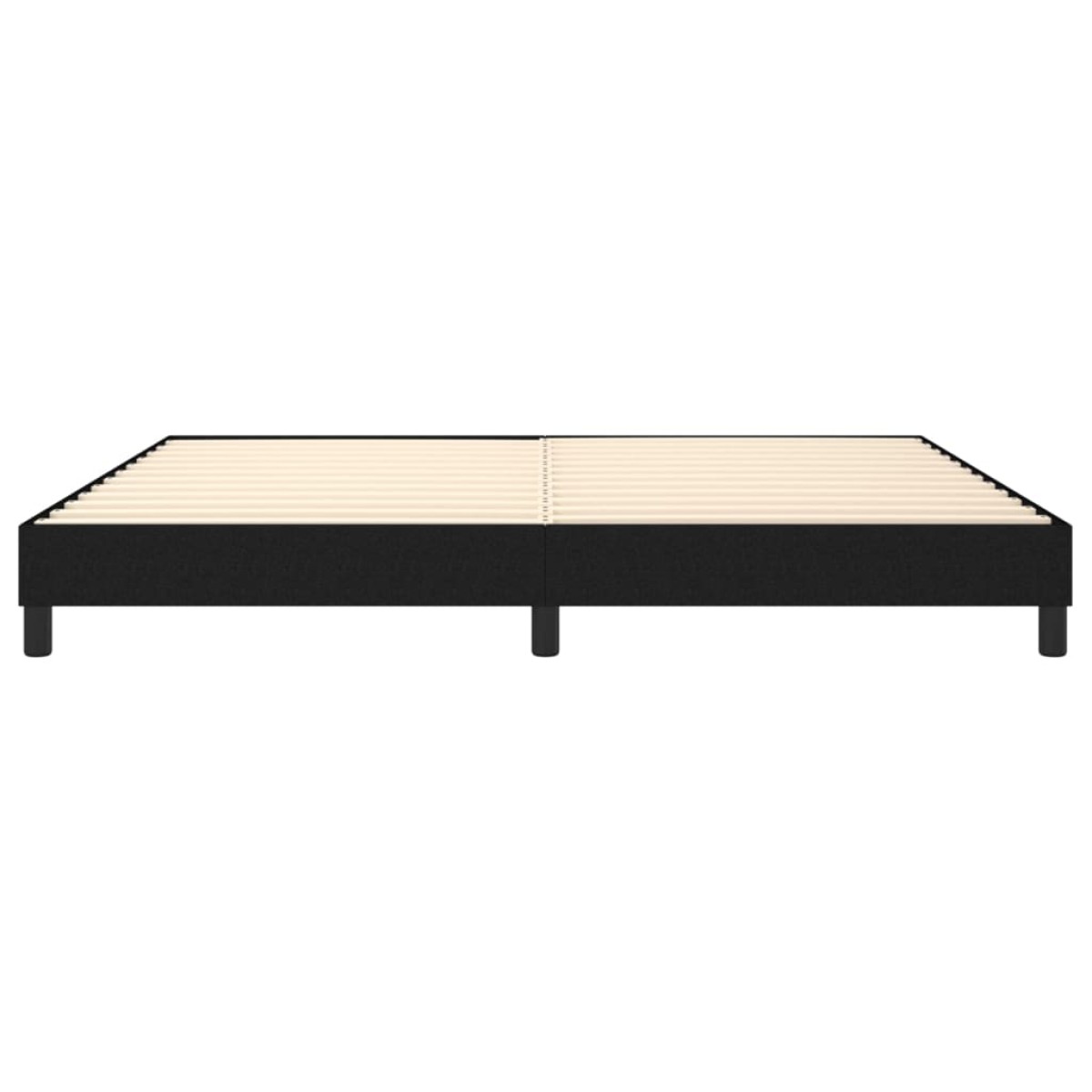 vidaXL Πλαίσιο Κρεβατιού Boxspring Μαύρο 200x200 εκ. Υφασμάτινο