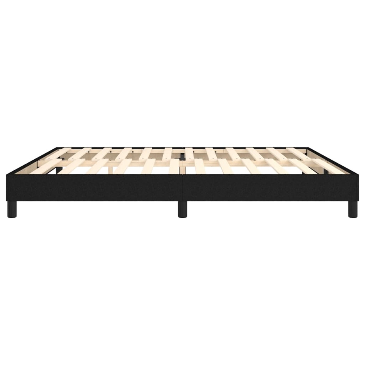 vidaXL Πλαίσιο Κρεβατιού Boxspring Μαύρο 200x200 εκ. Υφασμάτινο