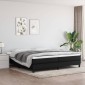 vidaXL Πλαίσιο Κρεβατιού Boxspring Μαύρο 200x200 εκ. Υφασμάτινο