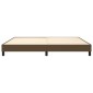 vidaXL Πλαίσιο Κρεβατιού Boxspring Σκούρο Καφέ 200x200 εκ. Υφασμάτινο