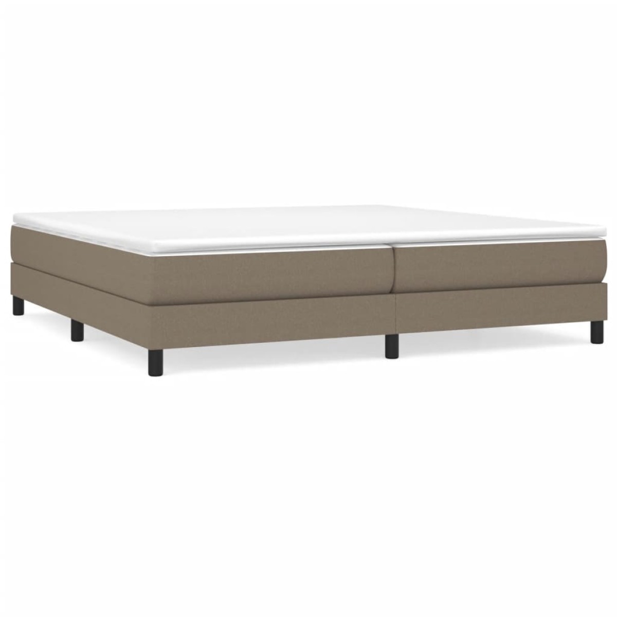 vidaXL Πλαίσιο Κρεβατιού Boxspring Taupe 200x200 εκ. Υφασμάτινο
