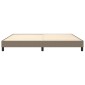 vidaXL Πλαίσιο Κρεβατιού Boxspring Taupe 200x200 εκ. Υφασμάτινο