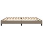 vidaXL Πλαίσιο Κρεβατιού Boxspring Taupe 200x200 εκ. Υφασμάτινο