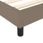 vidaXL Πλαίσιο Κρεβατιού Boxspring Taupe 200x200 εκ. Υφασμάτινο
