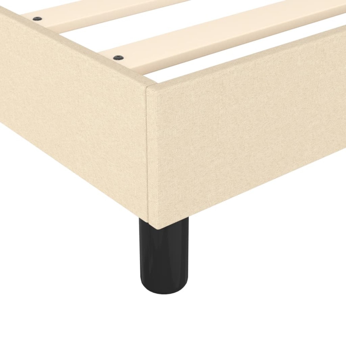 vidaXL Πλαίσιο Κρεβατιού Boxspring Κρεμ 200x200 εκ. Υφασμάτινο